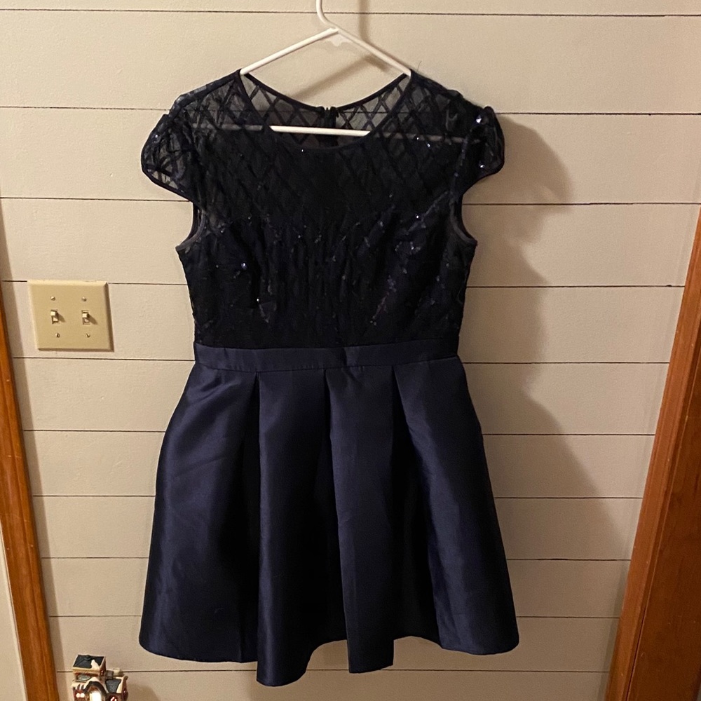Navy blue short formal dress